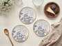 Hermia Springflover Juego de 6 Platos de Postre Navideños en Porcelana Multicolor